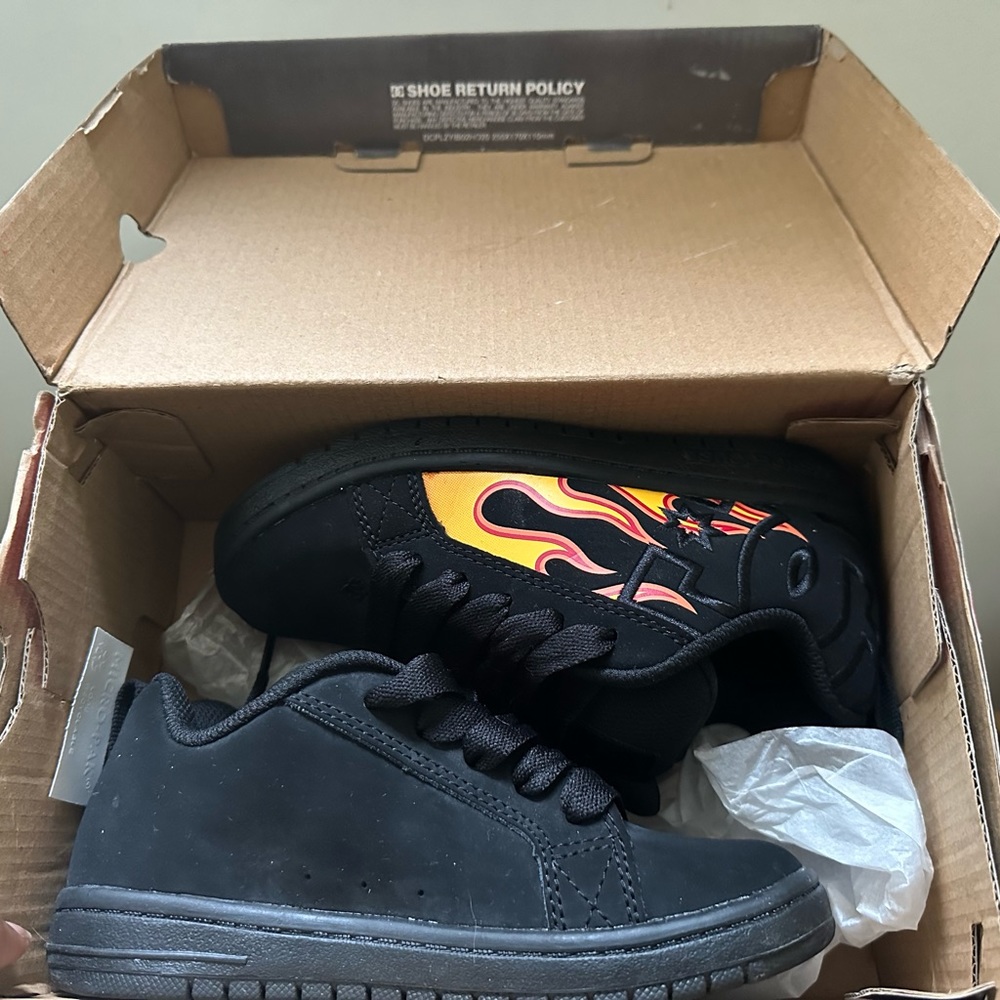 DC shoes black/flame shoes